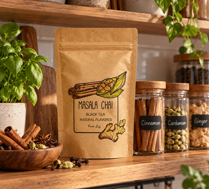 Masala Chai Leo Tea – czarna herbata z przyprawami w opakowaniu doypack